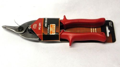 Bahco Aviation Snips, Left Cut, Red Handle 830001