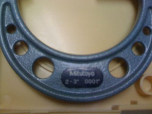 Mitutoyo 103-217 ratchet micrometer,2-3 in,0.0001, for sale