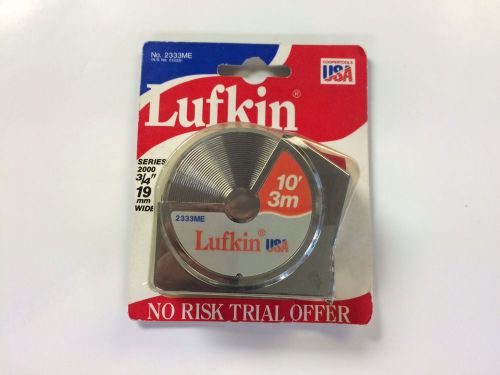 Lufkin 2333ME  10&#039; (3m)  English and Metric  Tape Measure, USA Made New