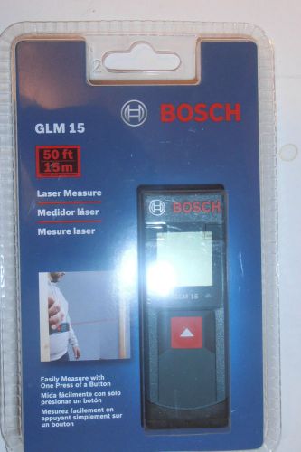 NEW Bosch GLM15 Laser Measure 50ft 15m GLM 15 Distance Measuring Tool 50 feet ft