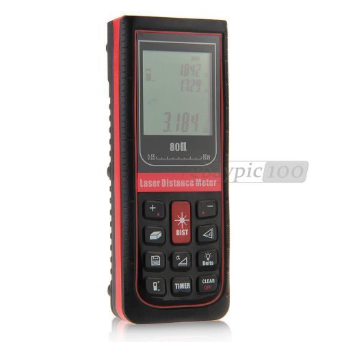 Handheld laser distance meter measurer range finder measure 0.05 to 80m rzx-80 for sale