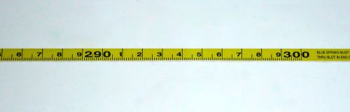 Metal adhesive backed ruler - 1/4 inch wide x 3 meters long - left - metric for sale