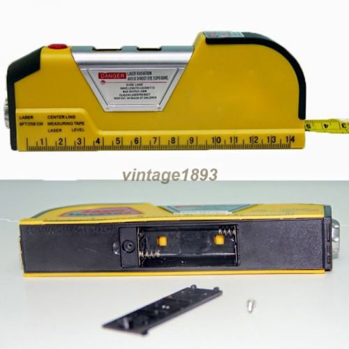 Laser Level Ruler Measuring Tool 2.5 Meter Tape Construction Site Gadget Home
