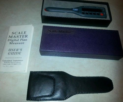 Scale Master Digital Plan Measure.42 built in scales &amp; auto counter..carry case