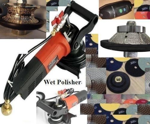 Wet polisher 1 1/4&#034; 30mm full &amp; bevel bullnose router bit diamond 35 pad stone for sale