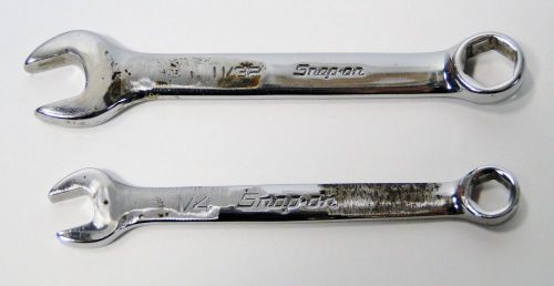 2 pc snap on 11/32 &amp; 1/4 midget combination wrench set oxi11sb &amp; oxi8sb for sale