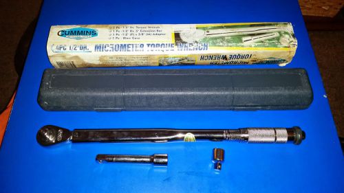 Cummins industrial 4pc 1/2&#034; micrometer torque wrench for sale