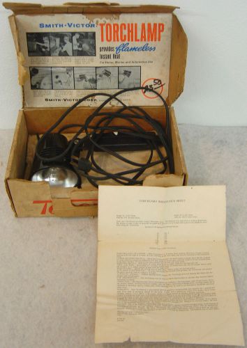 VINTAGE SMITH-VICTORR TORCHLAMP TL 2 PROVIDES FLAMELESS INSTANT HEAT TORCH LAMP
