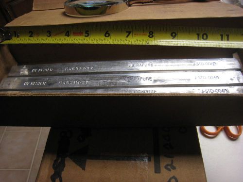 Kester sn63/37 ultra pure bar solder  lot - 3 bars @ 5lbs new stock! for sale