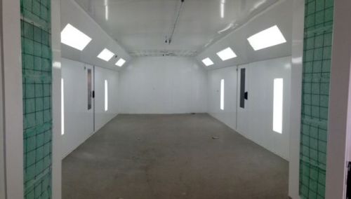 New reverse semi down draft paint spray booth 27 ft long free shipping!!! for sale