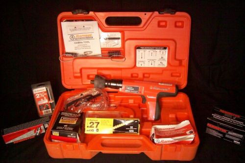 Ramset fastening system powder activated cobra tool 0.27 load fastener &amp; case for sale