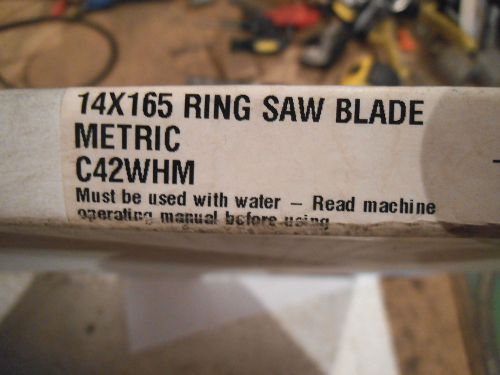 Diamond products 90667 wet ring saw blade 14&#034; x .165 c42whm , metric for sale