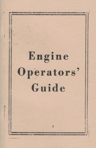 Engine Operators Guide Gas Motor Flywheel Hit &amp; Miss