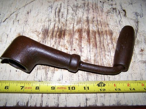 Old fairbanks morse dishpan z hit miss gas engine starting crank cast iron oiler for sale