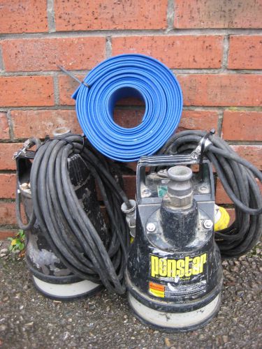 Koshin ponstar px-55011 1&#034; water pump 110v  submersible with new hose for sale