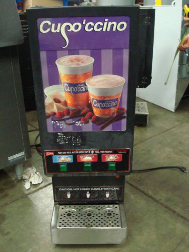 Cappuccino machine 3 head powder dispenser used for sale