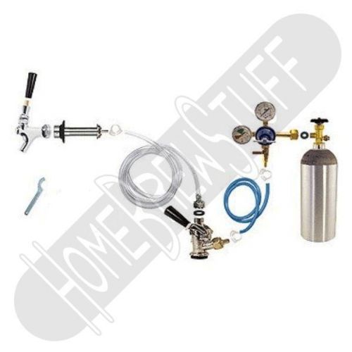 Door mount draft beer kegerator conversion kit single tap sankey d &amp; co2 tank for sale