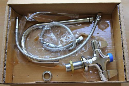 Deck mount faucet w/single hole base ~ 5 1/2&#034; swivel ~ equip by t&amp;s brass for sale