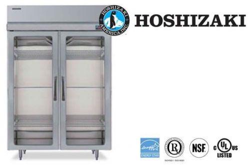HOSHIZAKI REACH-IN REFRIGERATOR STAINLESS STEEL 2-SECTION GLASS DOOR RH2-SSE-FG