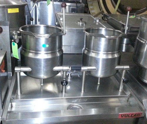 Vulcan vdc-6 direct steam counter top jacket tilting kettles w/ stand for sale