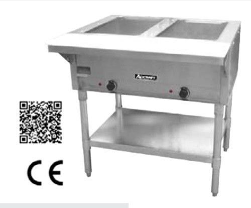 Commercial 2 Bay Electric Steam Table 120V for Hot Food Buffet Adcraft ST-120/2