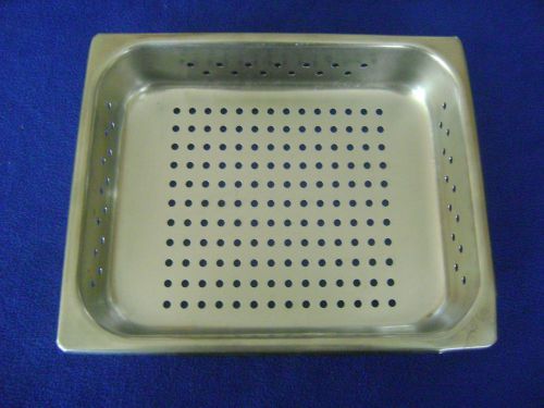 Perforated Stainless Steel Steam Table Pan 12.125 &#034; x 10.25&#034; x 2.5&#034; Used