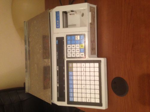 Used cas lp-1000 30lb digital scale w/ label printer for sale