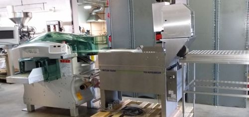Mettler Toldeo Solo Max Overwrap machine with Mettler Scale &amp; 706 Auto Labeler