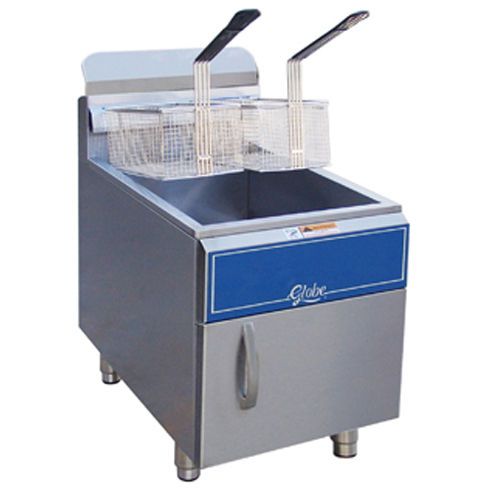 Globe gf30pg fryer, lp gas, countertop, 30 lb. oil capacity, single frypot with for sale