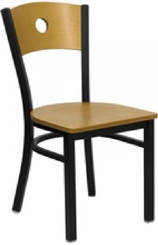 NEW METAL DESIGNER CAFE RESTAURANT CHAIRS W/ WOOD SEAT**** LOT OF 20 CHAIRS****