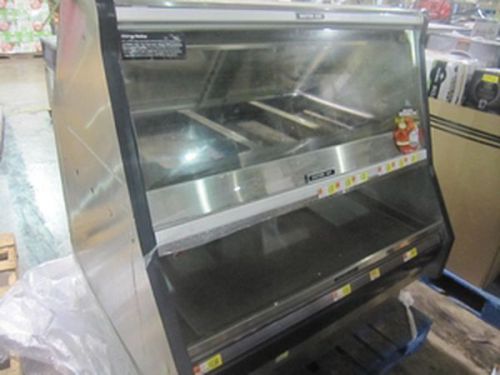 Custom deli&#039;s dilw4cb hot food deli display case  3  pan stainless merchandiser for sale