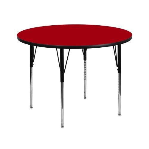 Flash Furniture XU-A42-RND-RED-T-A-GG 42&#039;&#039; Round Activity Table with Red Thermal