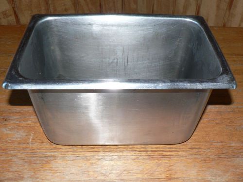DURA WARE  1/4 Size Stainless Steel SS Buffet Steam Table Pan 6&#034; Deep
