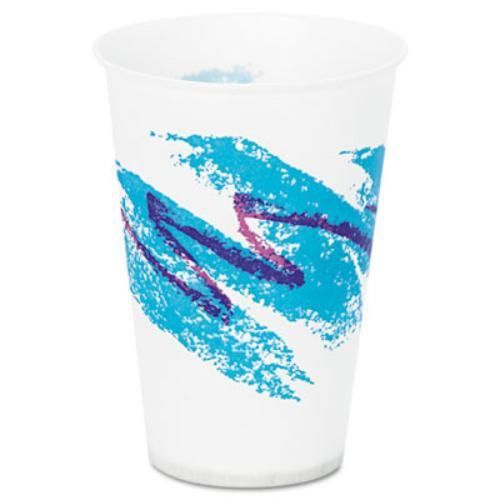 Solo Cup Company R7NJ Jazz Waxed Paper Cold Cups, 7oz, Tide Design, 100/pack, 20