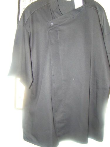 Uncommon Threads  New Black  Chef Coat size Large Tunic  and Mesh Back/SS