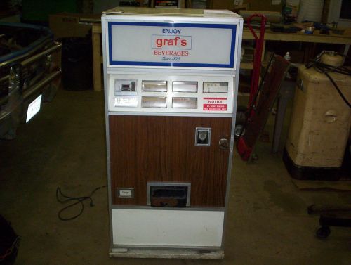 vintage Dixie Narco Graf,s soda beverage 1970s vending machine DN180/105-5