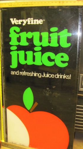 Veryfine Juice sign for can drink machine