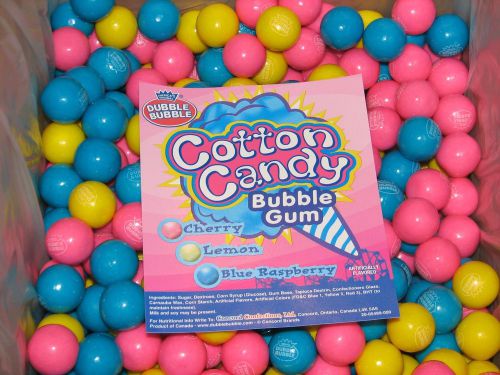 Dubble bubble cotton candy1 pound bulk bag 23 mm gumballs fresh gum balls for sale