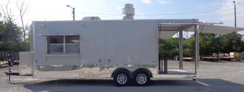 Concession Trailer 8.5&#039; x 24&#039; Silver - Vending Food Catering Kitchen