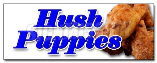 24&#034; HUSH PUPPIES DECAL sticker fried batter dough cart supplies stand trailer