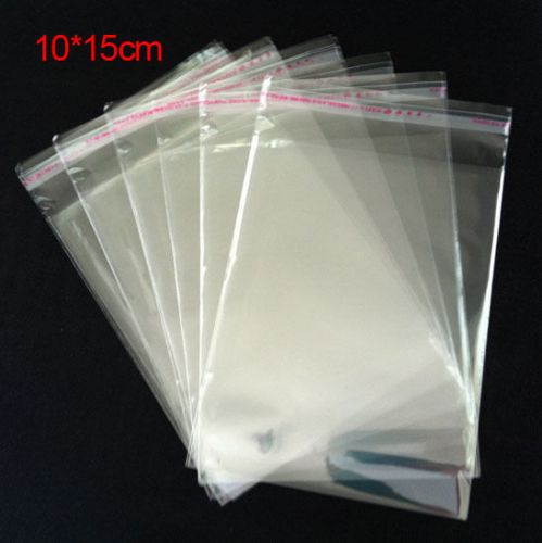 1000pcs Self Adhesive 4&#034;x6&#034;(10x15cm) Clear Plastic Cellophane OPP Bags 2Mil