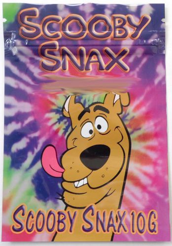 50* Scooby Snax LARGE EMPTY ziplock bags (good for crafts incense jewelry)