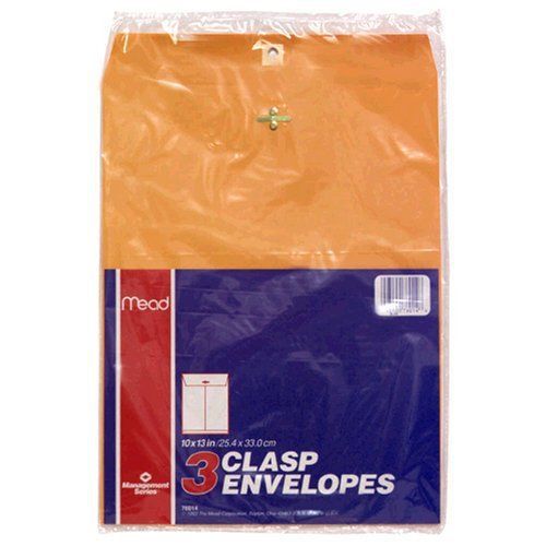 Mead heavyweight clasp envelopes - clasp - #97 [10&#034; x 13&#034;] - kraft - (mea76014) for sale