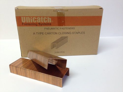 Unicatch A Type CA3/4 Carton Closing Staples 1-3/8&#034; Crown x 3/4 Length 2000 pcs