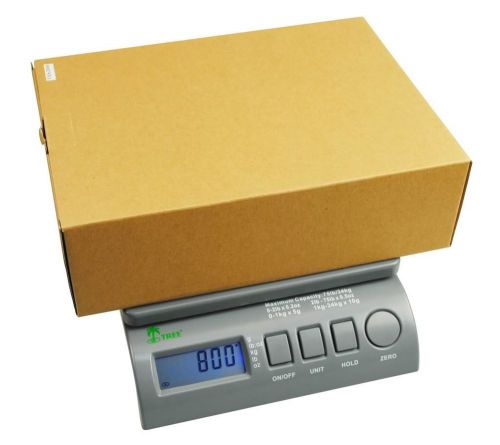New sps 75 lb digital postal scale shipping weight usps fedex ups w/ ac adapter for sale