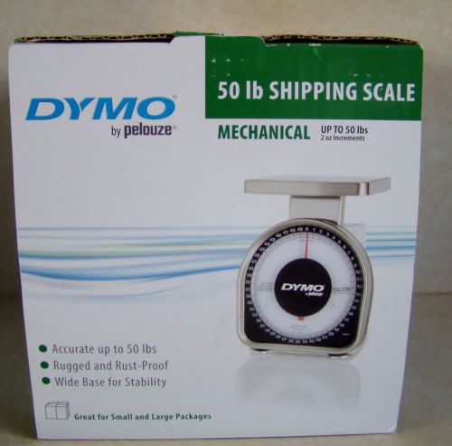 Dymo 50 lbs shipping scale by pelouze mechanical model y 50 weighing postal for sale