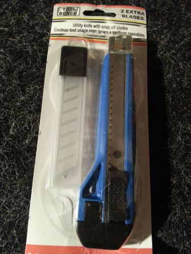 NEW IN PACKAGE BLUE BOX UTILITY CUTTER KNIFE WITH BLADES