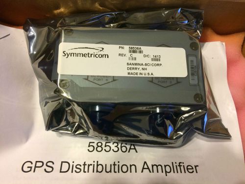 Symmetricom 58536a 1:4 gps l1 distribution amplifier/splitter rev c brand new for sale