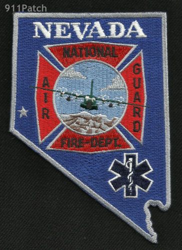 RENO, NV - NEVADA AIR NATIONAL GUARD FIRE DEPARTMENT EMT FIREFIGHTER PATCH