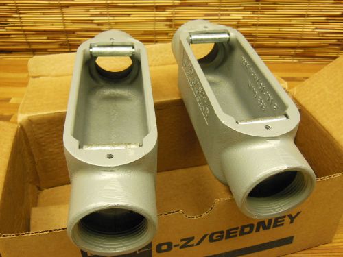 SET of 2--- O-Z Gedney C-150 1 1/2&#034; iron conduit body type C